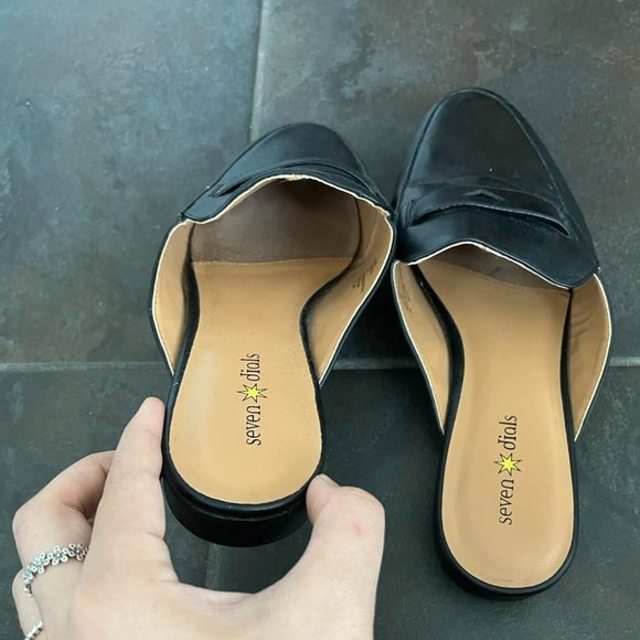 Seven Dials Black Mules - Picture 3 of 5